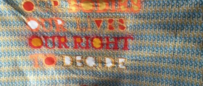 Our Bodies, Our Lives Feminist Fightback Banner